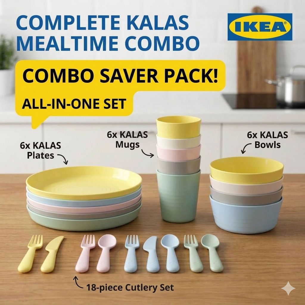 ikea product Pack of 36 Plastic Combo Saver Dinner Set-picture-24