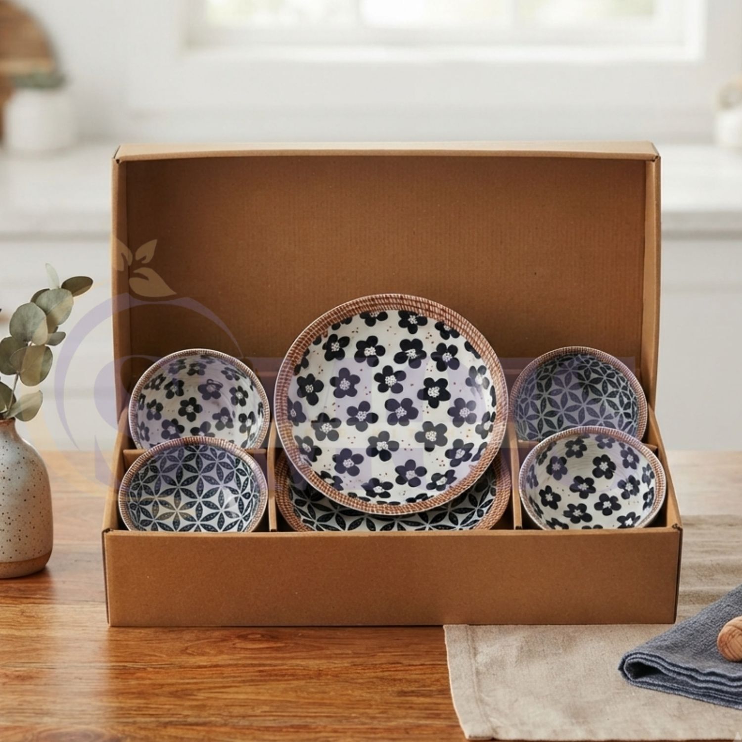 simois Ceramic Ceramic Dinner Set Dinner Plate & Bowl Set Microwave Safe Dining & Gifting Dinner Set-picture-45