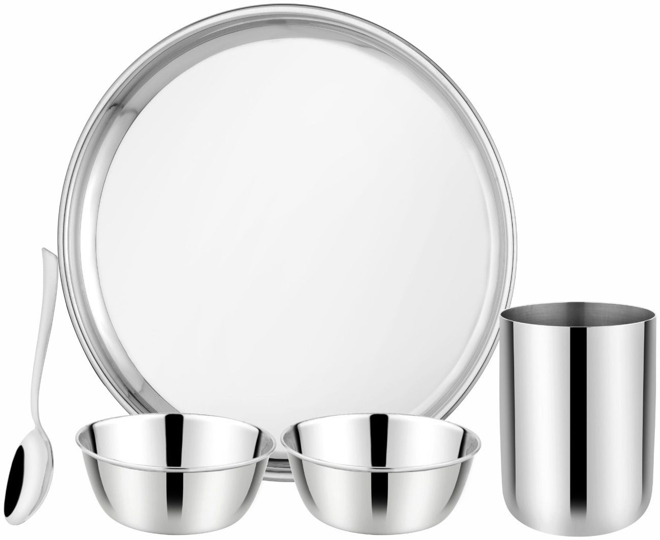 Pack of 5 Stainless Steel Orana Velvet Dinner Set