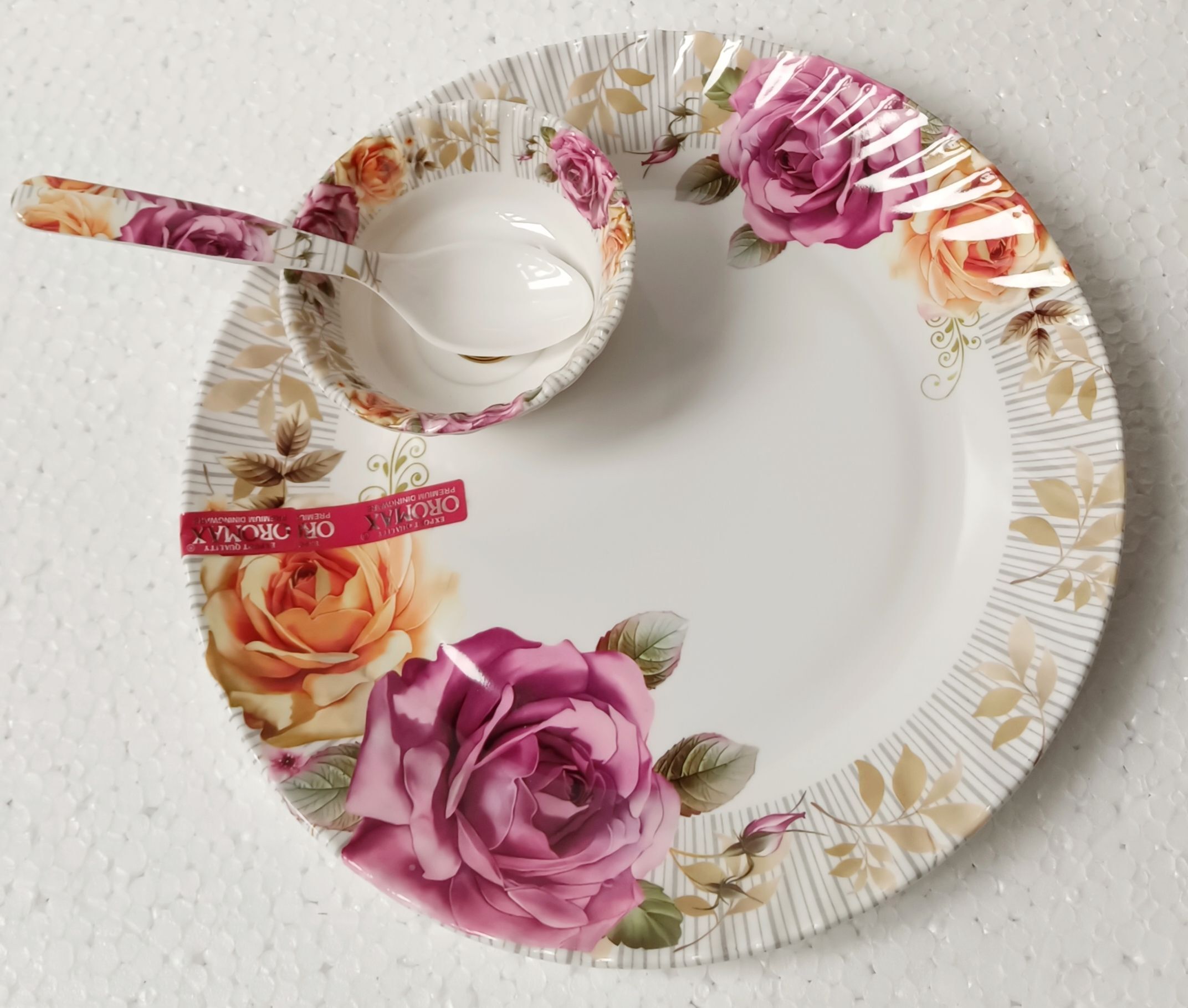 radhe crockery Pack of 44 Melamin Dinner Set-picture-47