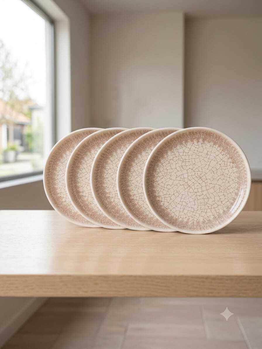 Pack of 6 Melamin MELAMIN FIBER ROUND DINNER PLATES SET Dinner Set-image-42