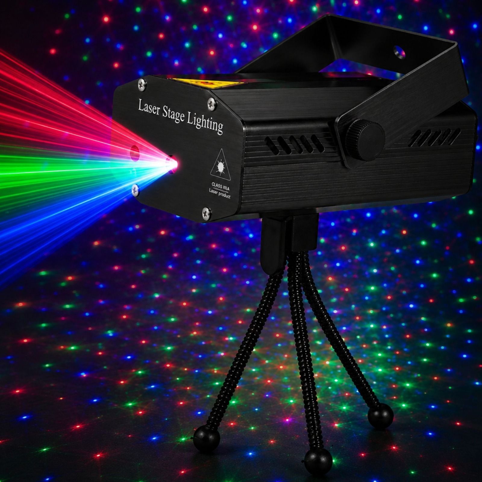 atulux Laser Projector Light 6 Dot for Home, Party, Decoration Black Shower Laser Light-picture-27