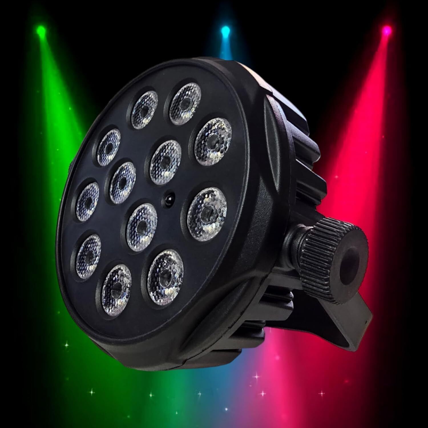 Led Slim Mini Par Stage Light 2WX12 Leds Multi Color with Remote Control Disco Ball Set