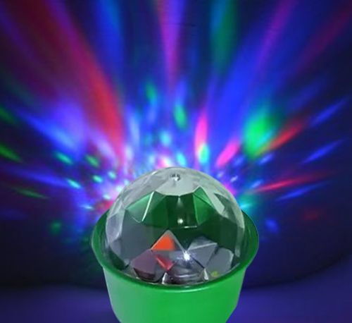 Mini LED Crystal Bulb Magic Disco LED Bul Light Lamp for Party/Home/Diwali Disco Ball Set