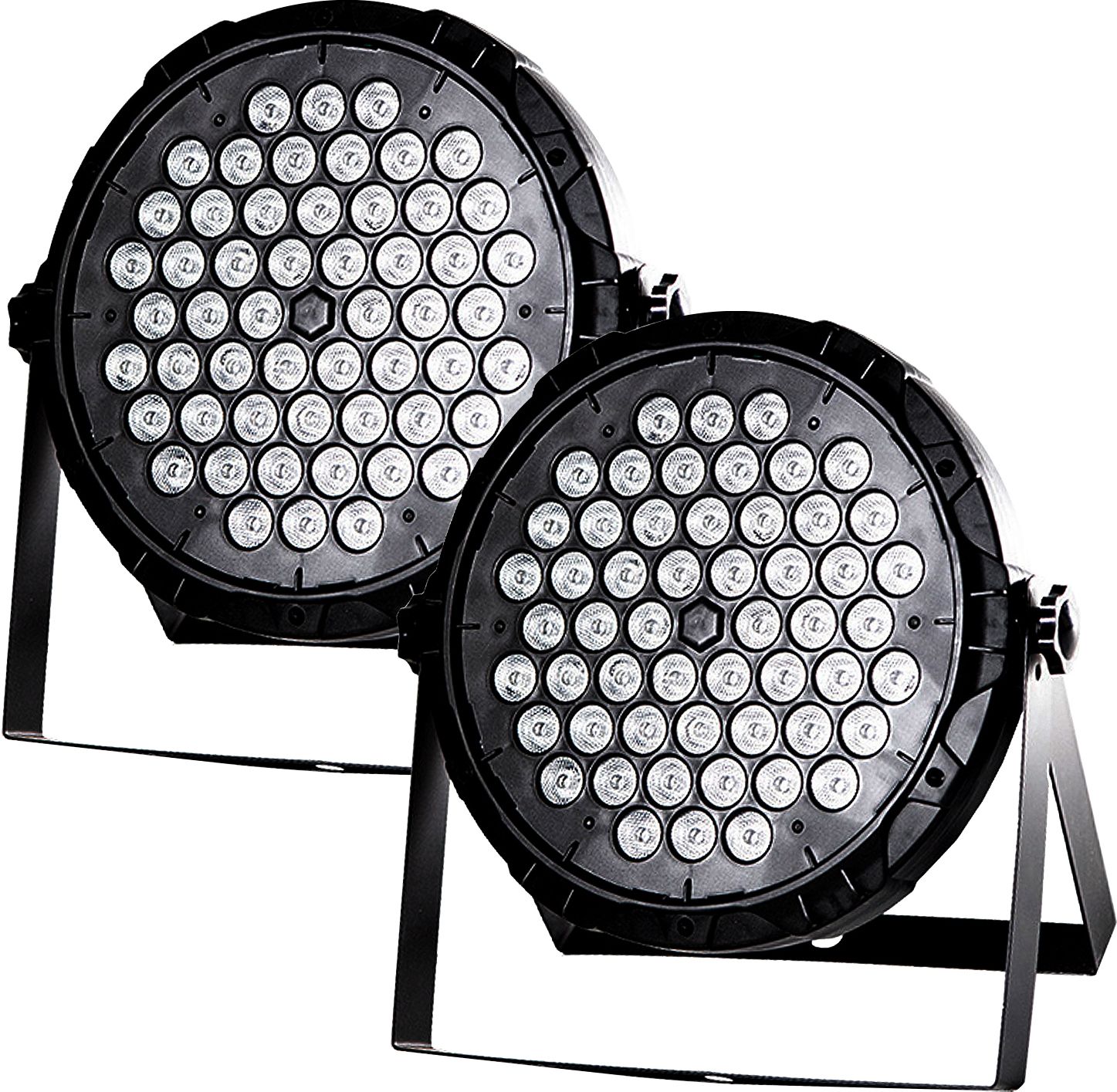 (Set of 2) 60 LED DJ Par Light with DMX Control Music Sensor Working Multicolour Disco Ball Set-image-32