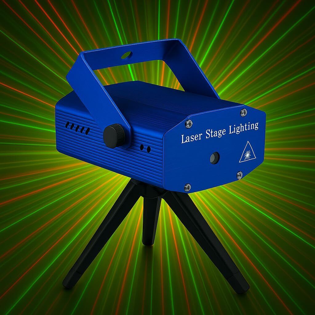 xydrozen Sound-Activated Mini Laser Projector for Parties and DJs Shower Laser Light-picture-37