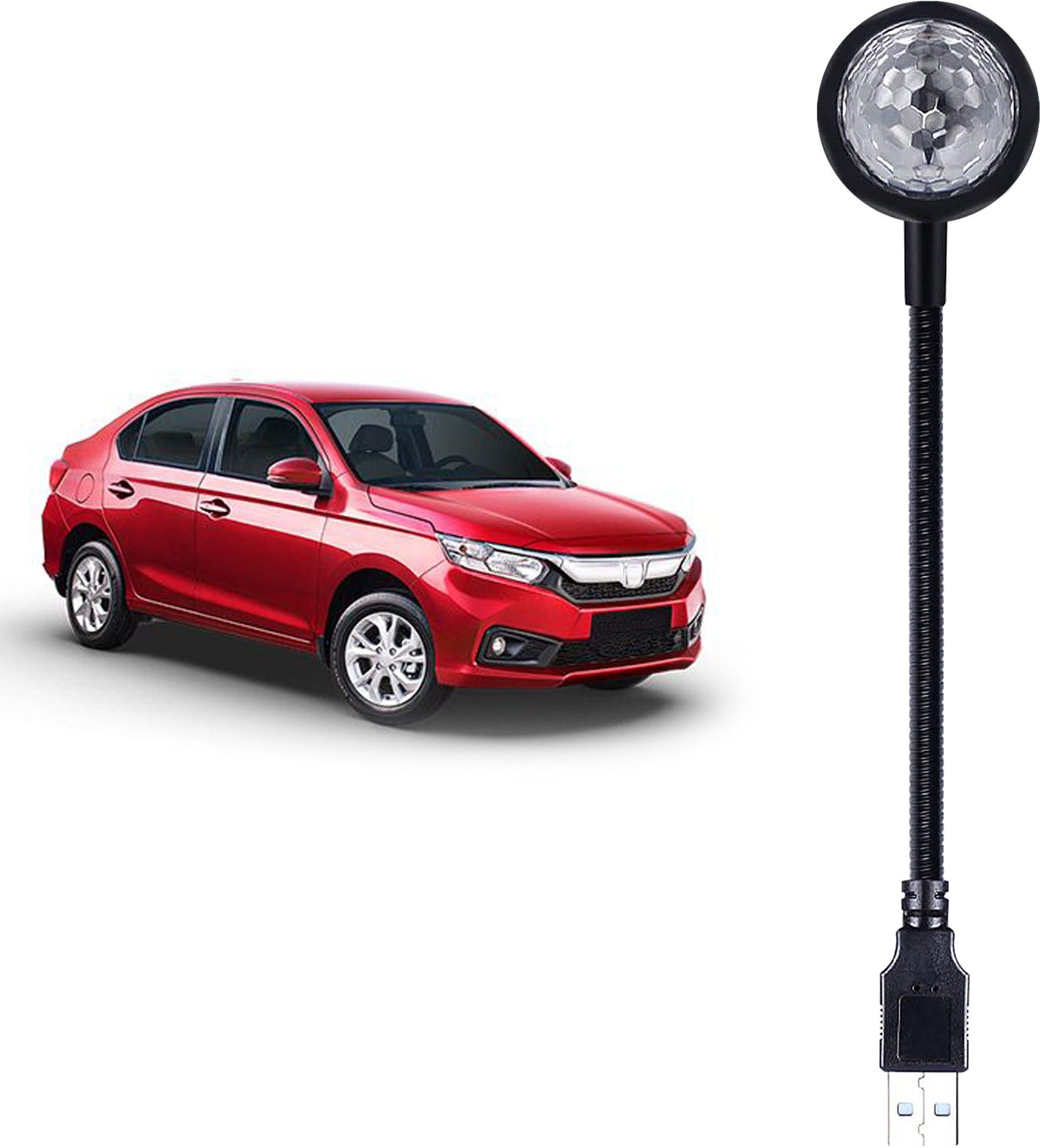 DISCO Projection Light 7 Colors + 9 Functional Modes Light for Amaze Car & SUVs Single Disco Ball-image-16
