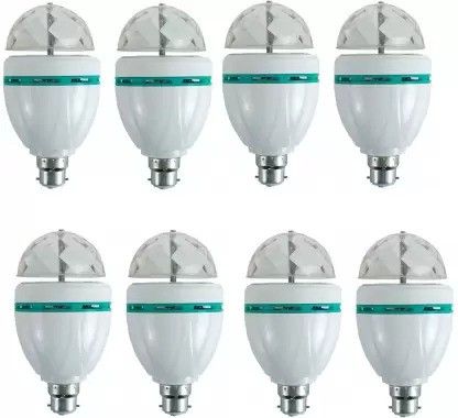 360 Degree LED Bulb disco Light, LED Light, LED Disco Light for Party Pack of 8 Single Disco Ball-image-16