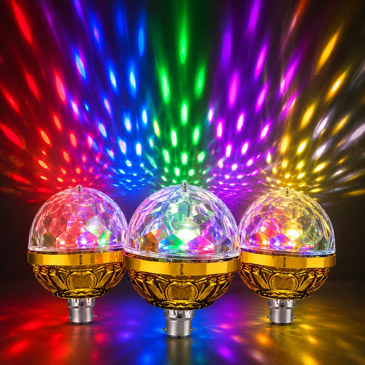 jwala power GOLDEN_LED_DISCO_P3 Dual Disco Ball-picture-10