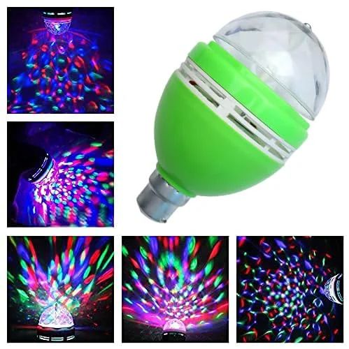 hiru LED Rotating Bulb – Vibrant Lighting for Party, Diwali, Festival Single Disco Ball-picture-42