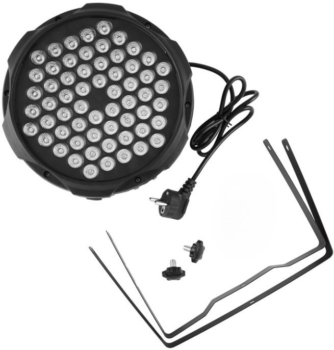 Professional 60 RGB LED Par Stage Light for DJ Disco Party Events. Single Disco Ball-image-45