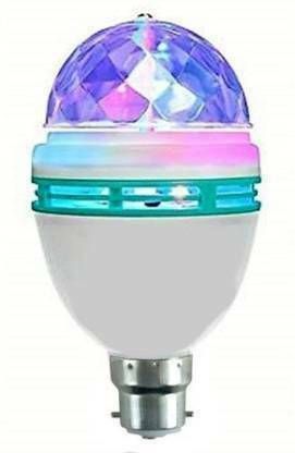 ELECTRONICS 360 Degree Rotating LED Bulb disco Light for Party, Decoration Single Disco Ball-image-43