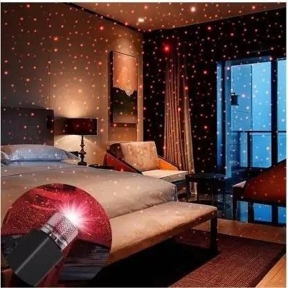 USB Decoration Star Light Projector/Disco Light/Car Night Lamp Bedroom Romantic Shower Laser Light
