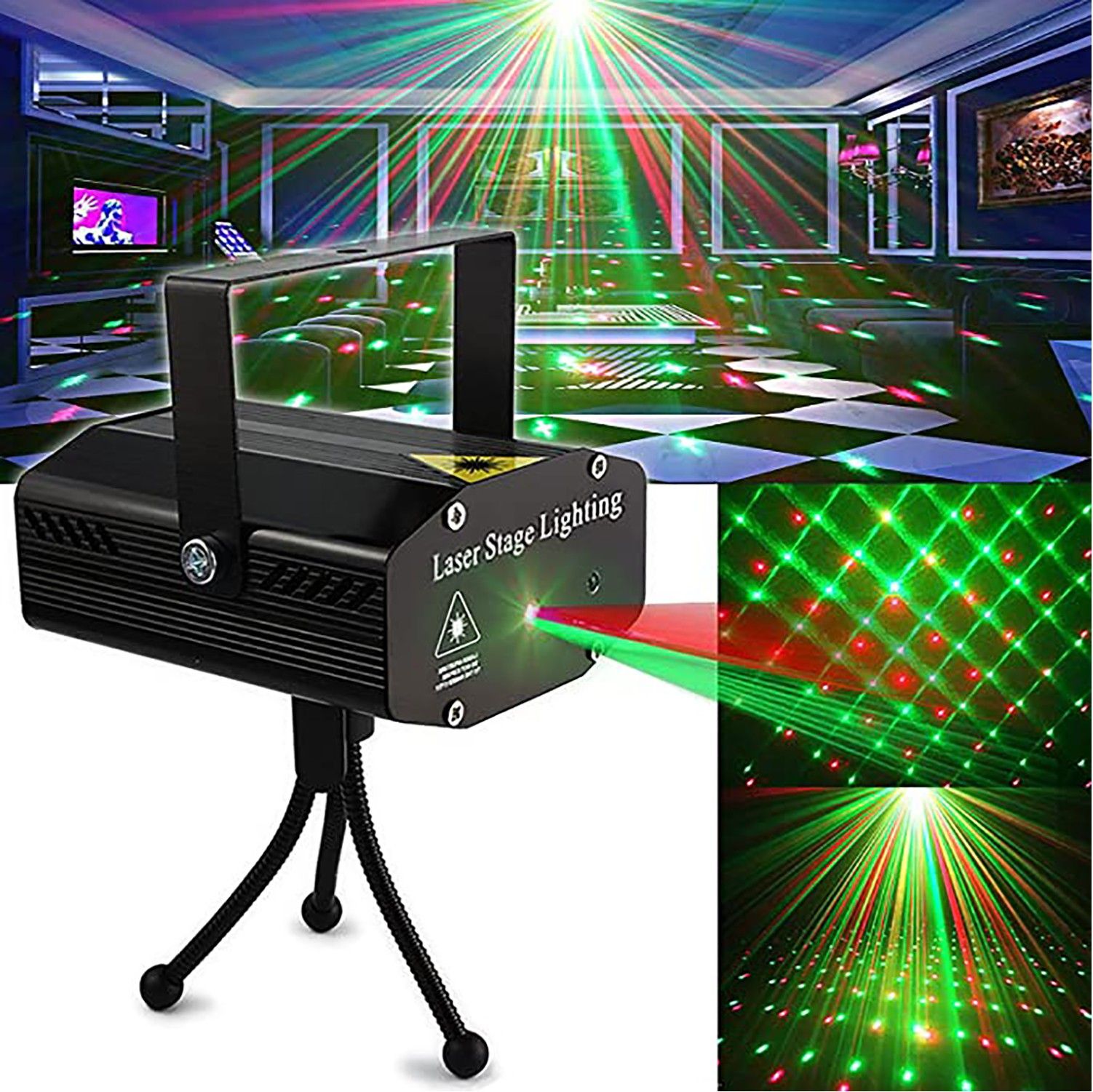 smuf LED Disco Laser Lights Projector for Parties Single Disco Ball-picture-32
