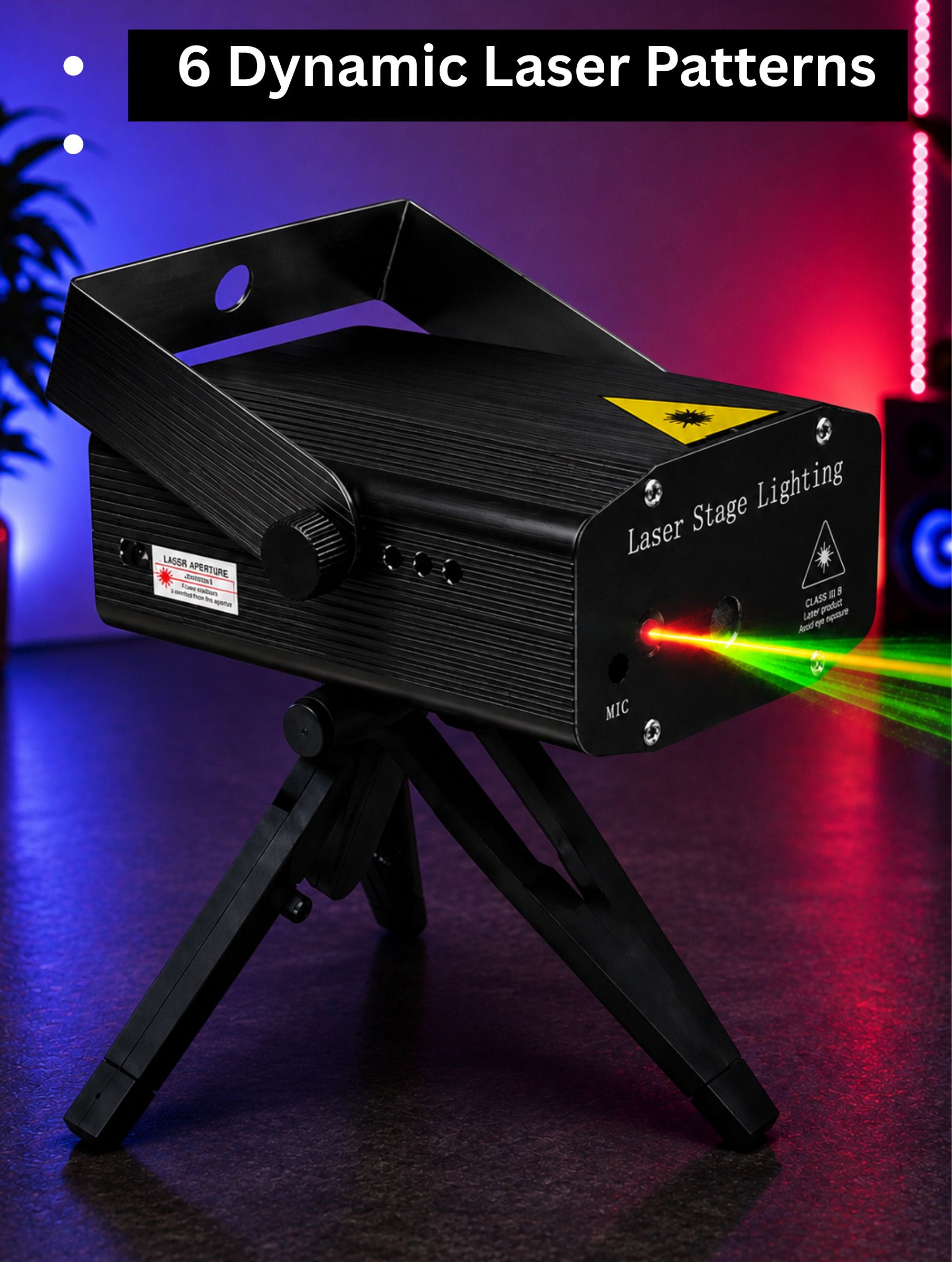 atulux Mini Laser Stage Light Projector Sound Activated Party DJ Disco Light Shower Laser Light-picture-18