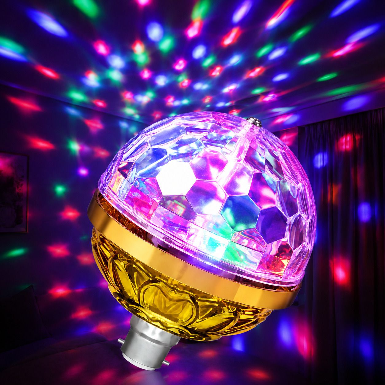 jwala power GOLDEN_LED_DISCO_P1 Dual Disco Ball-picture-36