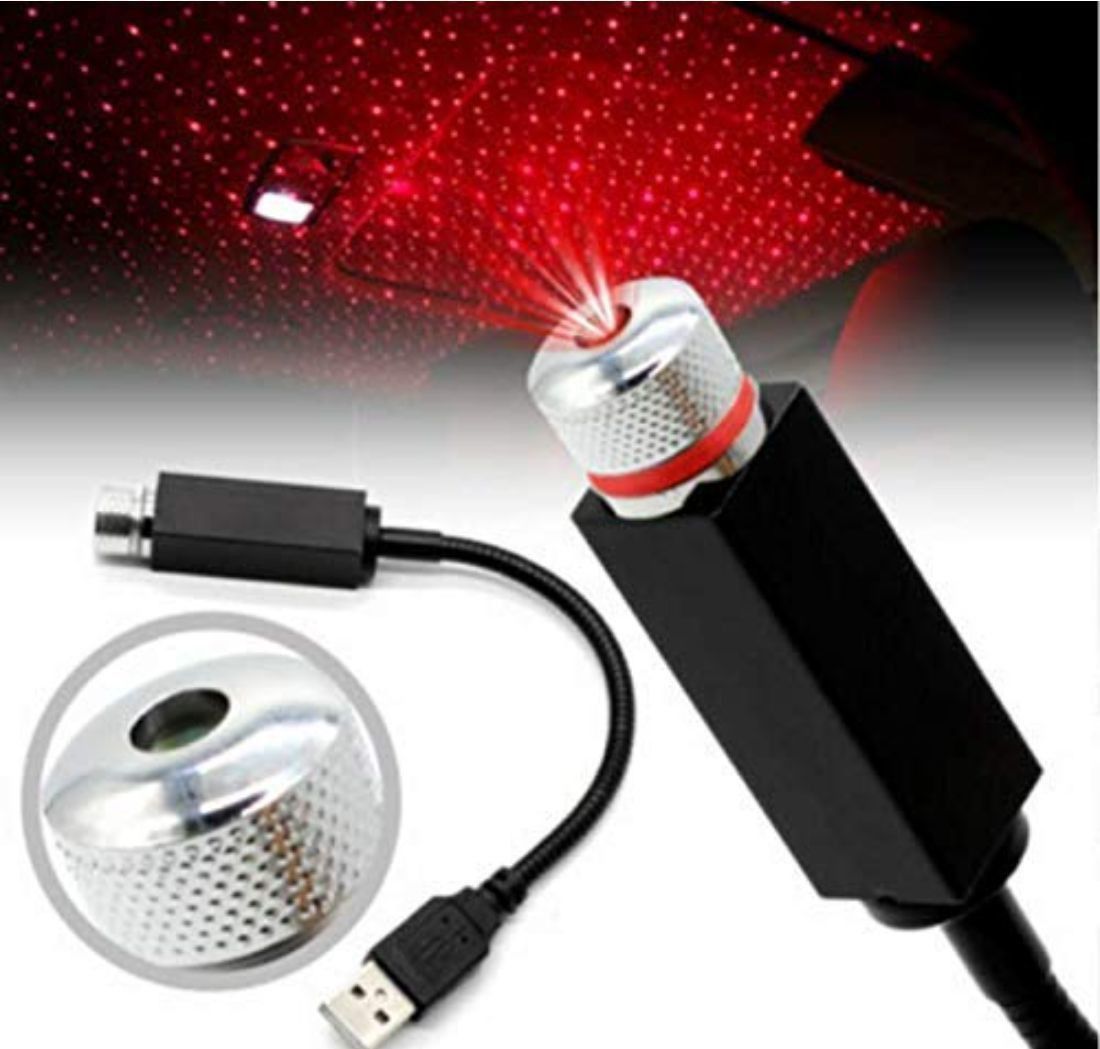 CC1-1 12V Car Interior Disco Light Star Decoration 360 degree Rotation Shower Shower Laser Light
