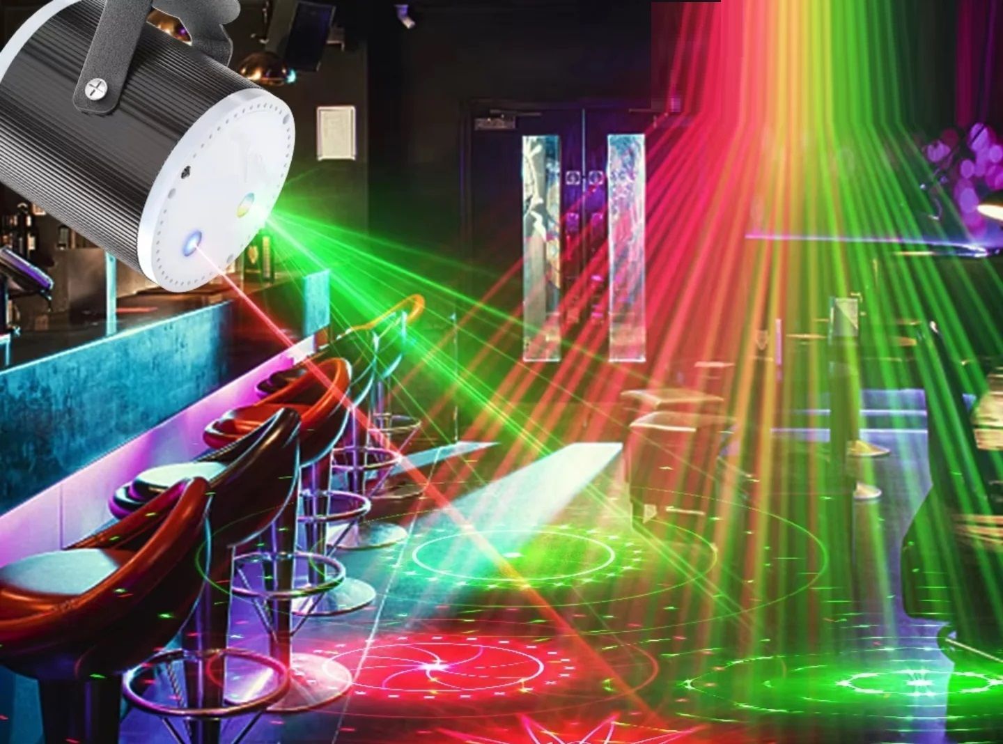 Plug & Play Party Mini Laser Projector Shower Laser Light-image-3