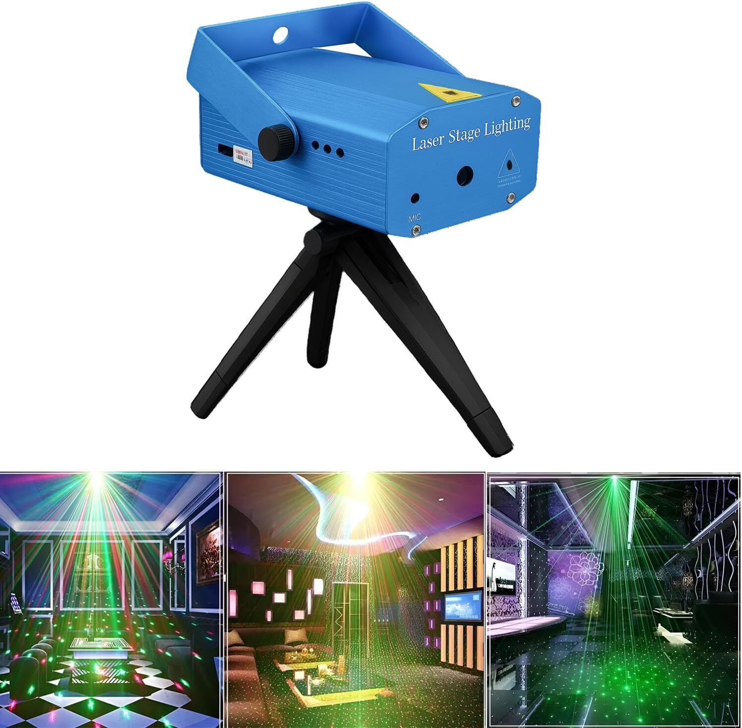 Dot Patterns Laser Projector Light Sound Responsive Party Lighting Shower Laser Light-image-48