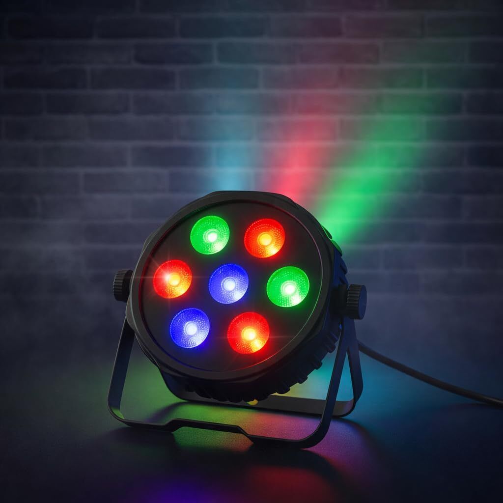 newness 6 DJ PAR Light with Remote | RGB Multicolor Stage Lighting for Party Single Disco Ball-picture-23