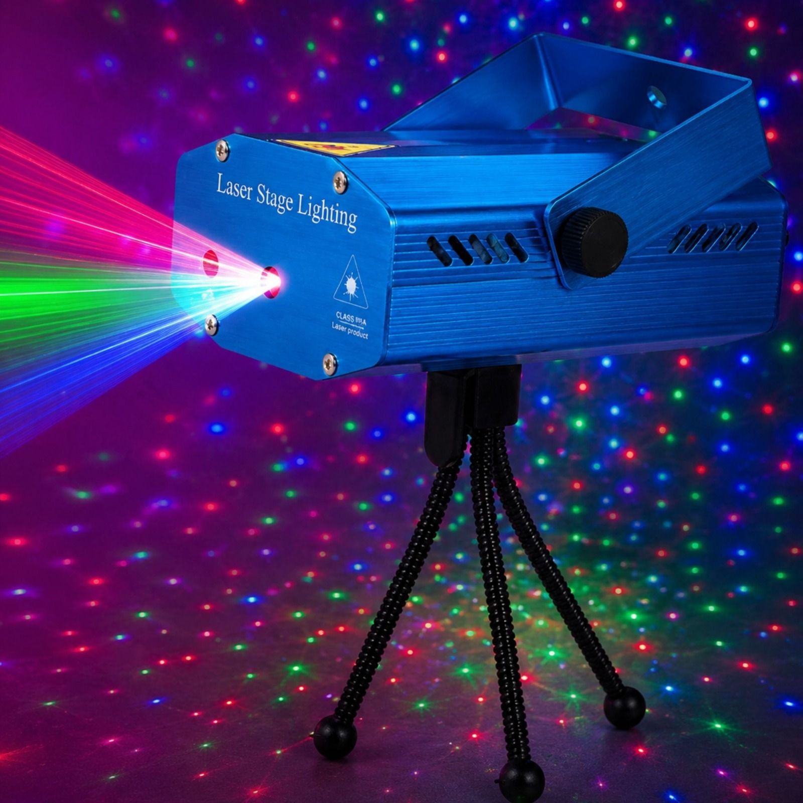 atulux Laser Projector Light 6 Dot for Home, Party, Decoration Blue Shower Laser Light-picture-37