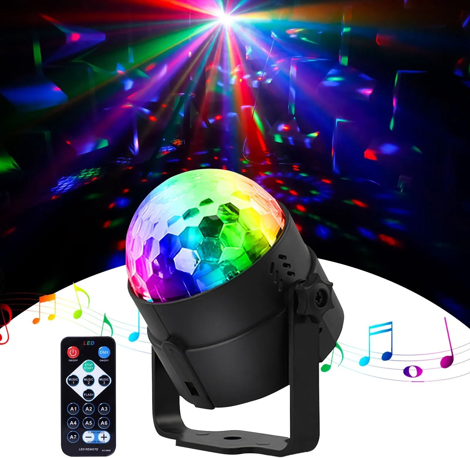 trudo Disco Party Light LED Stage Ball Lights KTV Party Strobe Single Disco Ball-picture-12