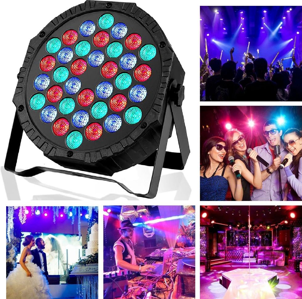 cvot 36 LED RGB Light Multicolour Par Light for DJ, Stage, and Party Decorations Disco Ball Set-picture-18