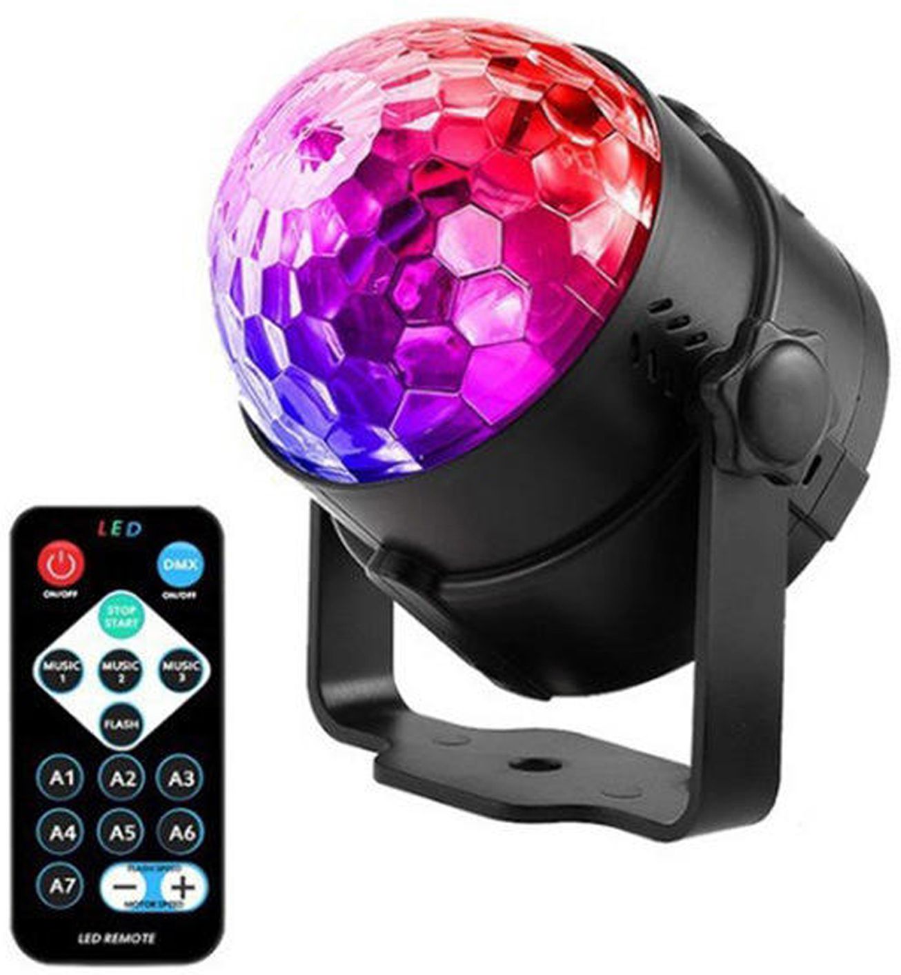 Disco Projection with Remote for Parties Home Decor Dancing Stage and Birthday Single Disco Ball-image-8