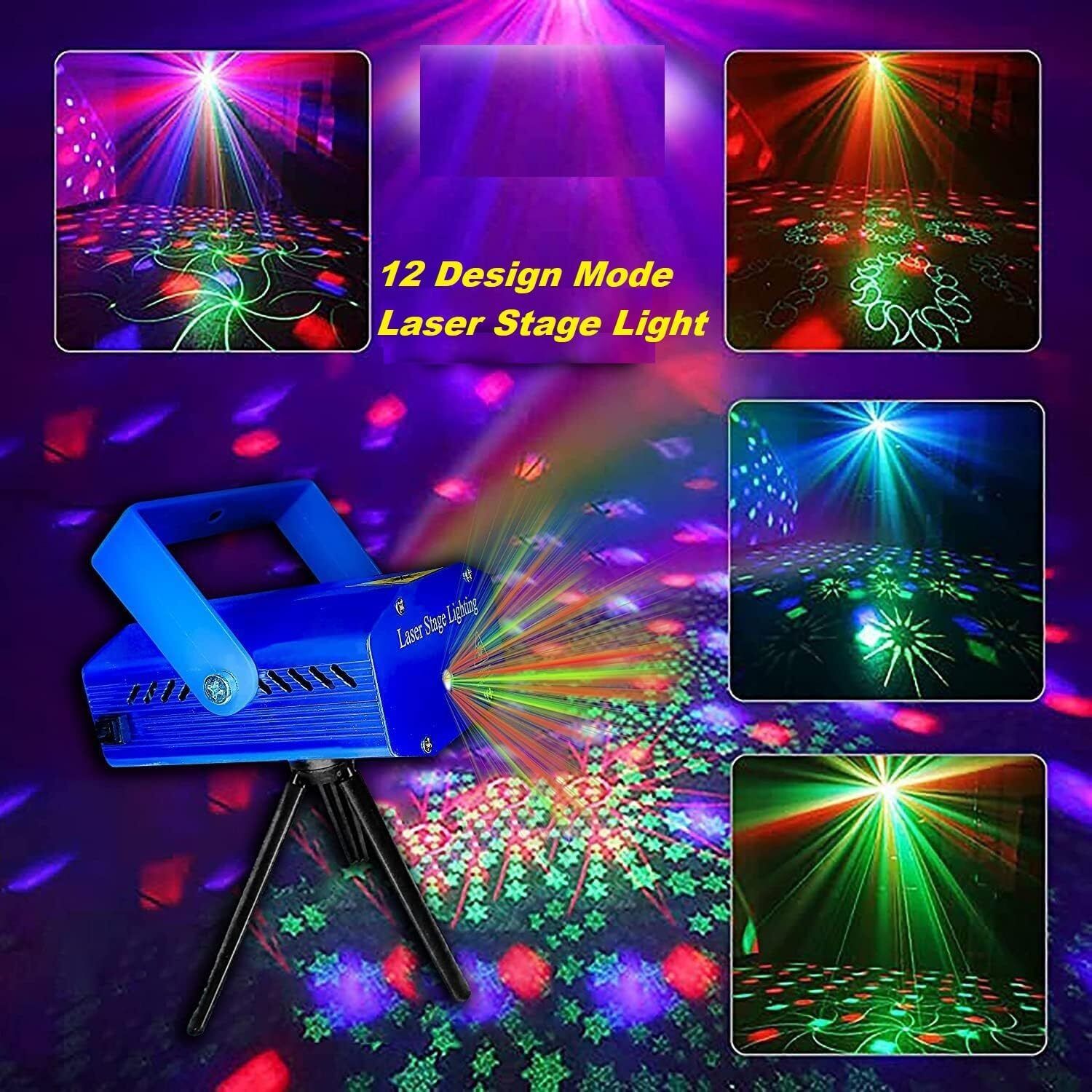 Laser Mini Disco Light Projector USB Powered DJ Party Lighting Shower Laser Light-image-48