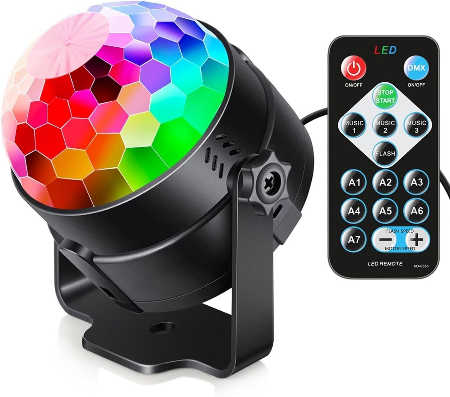 trudo Dancing Light for Room Rotating Bulb Magic Lights-Multicolor Single Disco Ball-picture-47