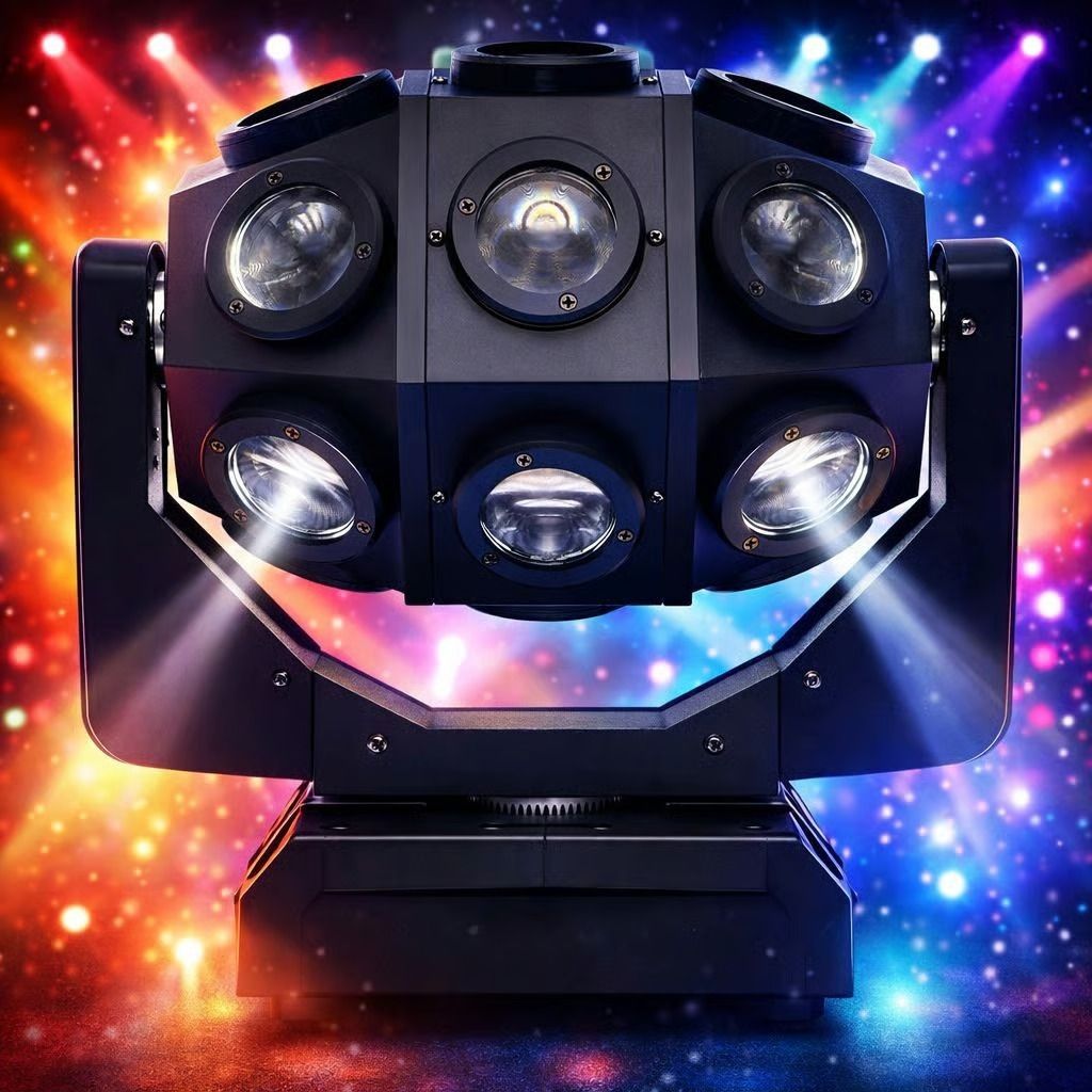 18LED RGBW Moving Head Beam Light in Multicolor (Pack of 1) Disco Ball Set-image-39