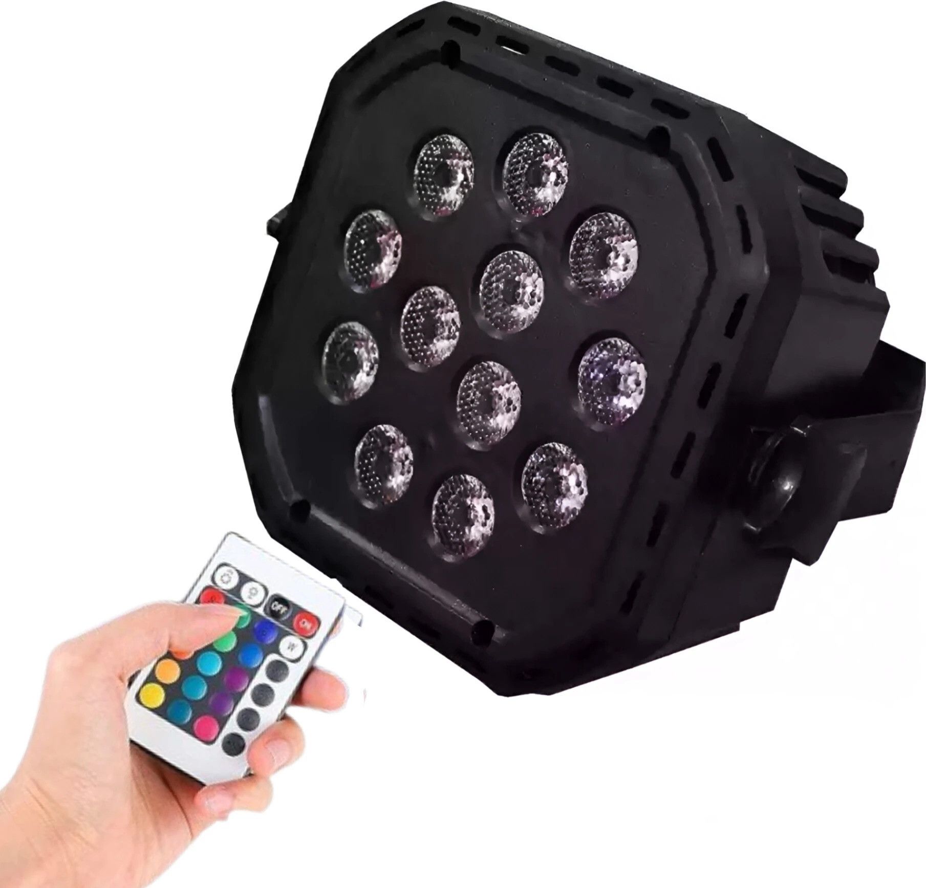 12 Led DJ Light Remote Control RGB color Party Disco Light Disco Ball Set-image-36