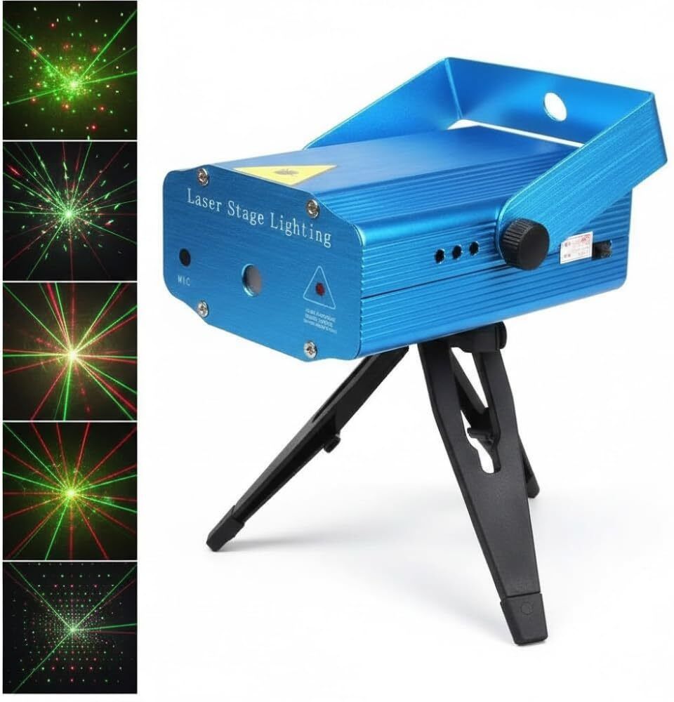Mini Laser Projector Light Featuring Sound-Activated Disco Ball CX24 Dual Disco Ball-image-23