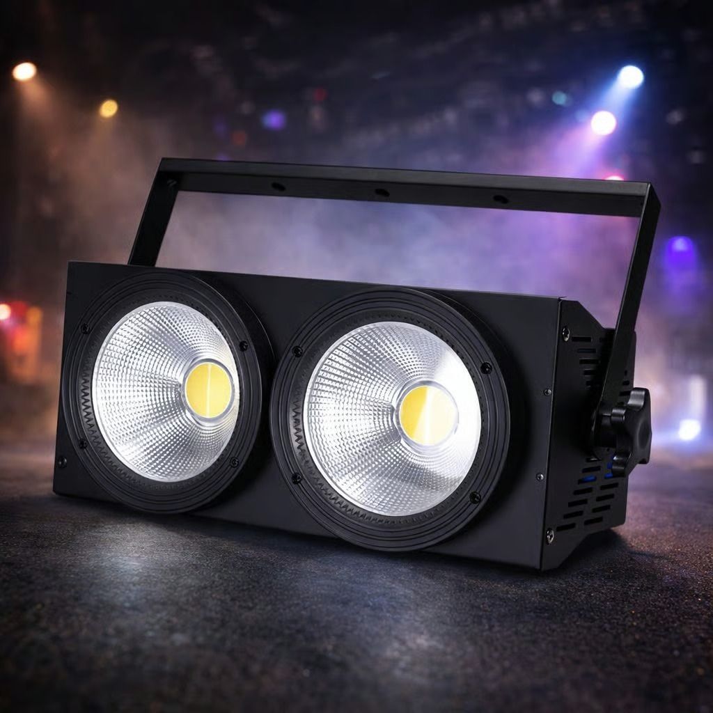 2 Eye 200W LED Blinder Stage Light (Pack of 1) in 3 different light color Disco Ball Set-image-32