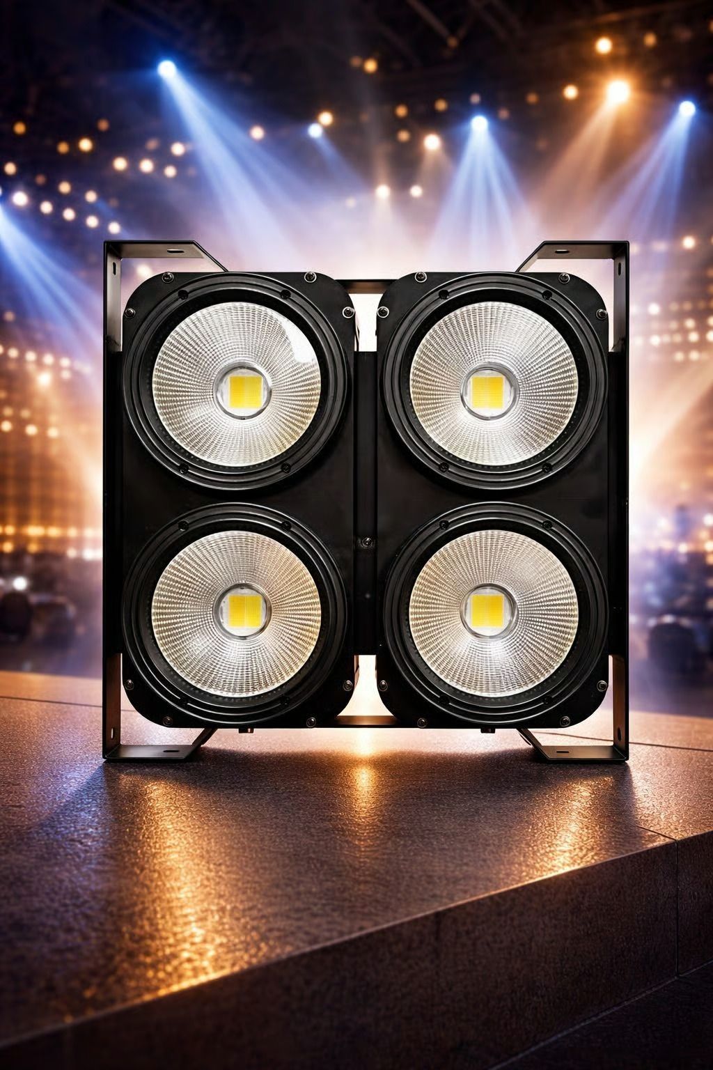 spark world 400W 4-Eye COB LED Blinder Light in White and Warm White Light (Pack of 1) Disco Ball Set-picture-22