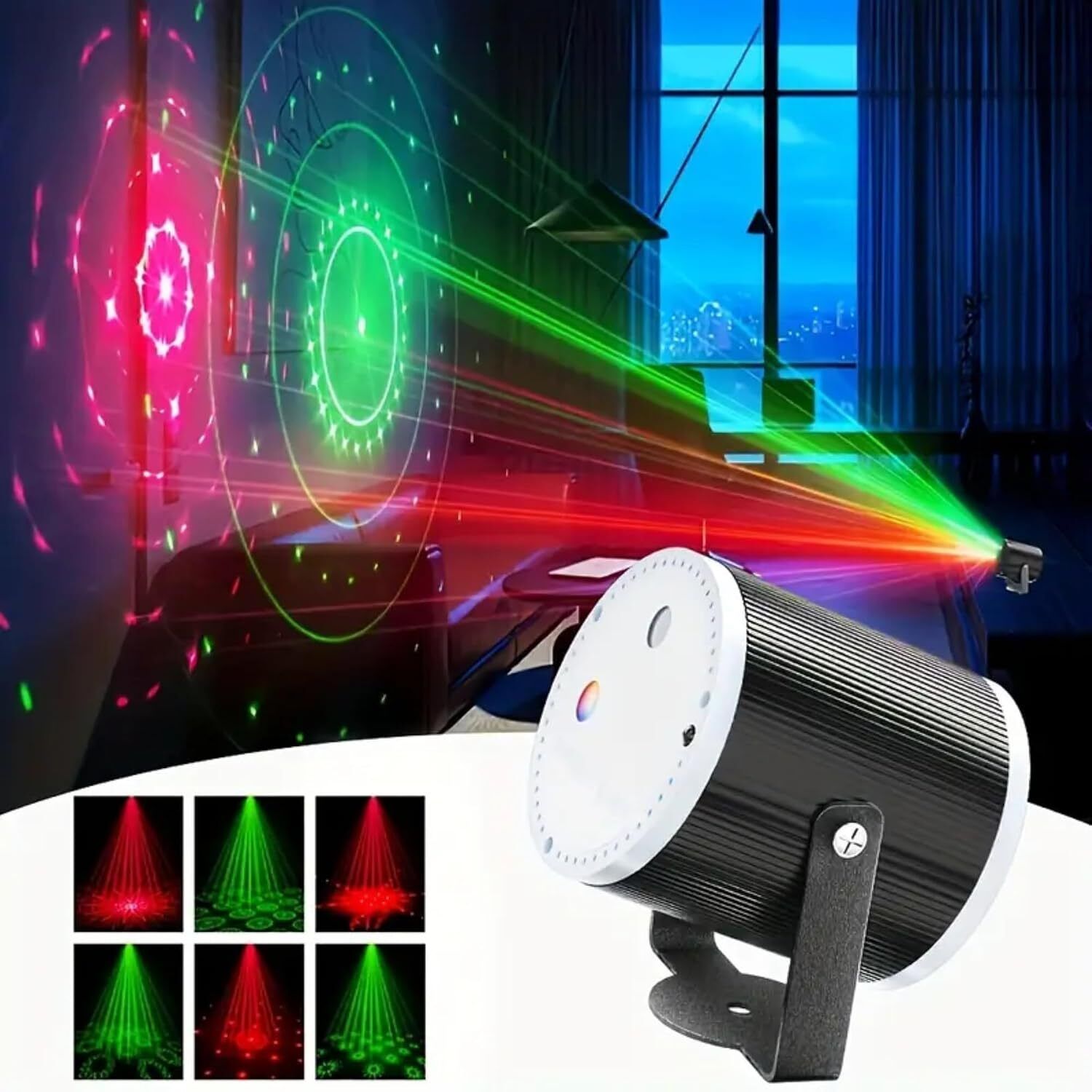 Cylinder Party Light Remote Control DJ Disco Laser Lights Shower Laser Light-image-36