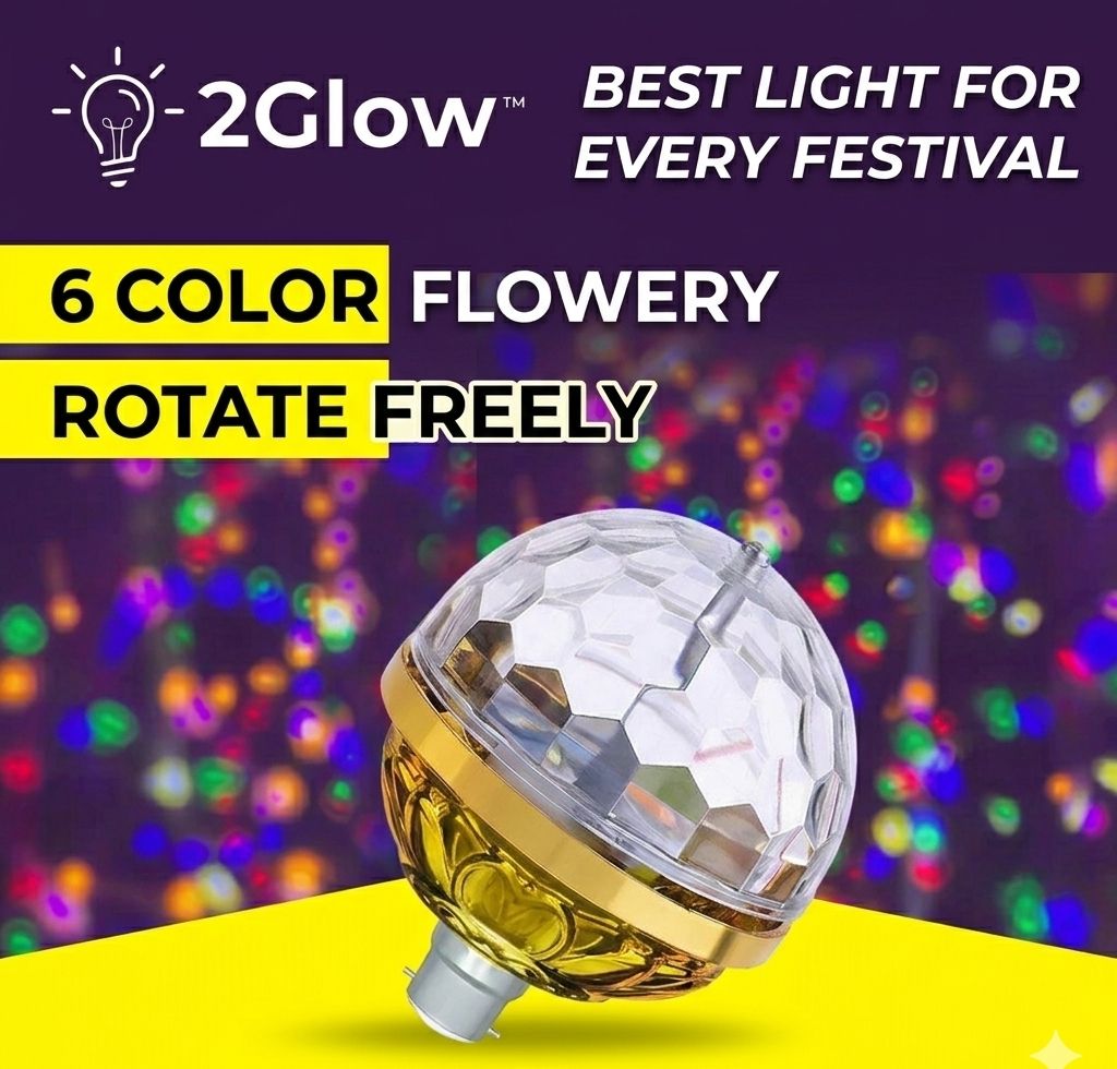 2glow Golden Jumbo Rotating Bulb Single Disco Ball-picture-12