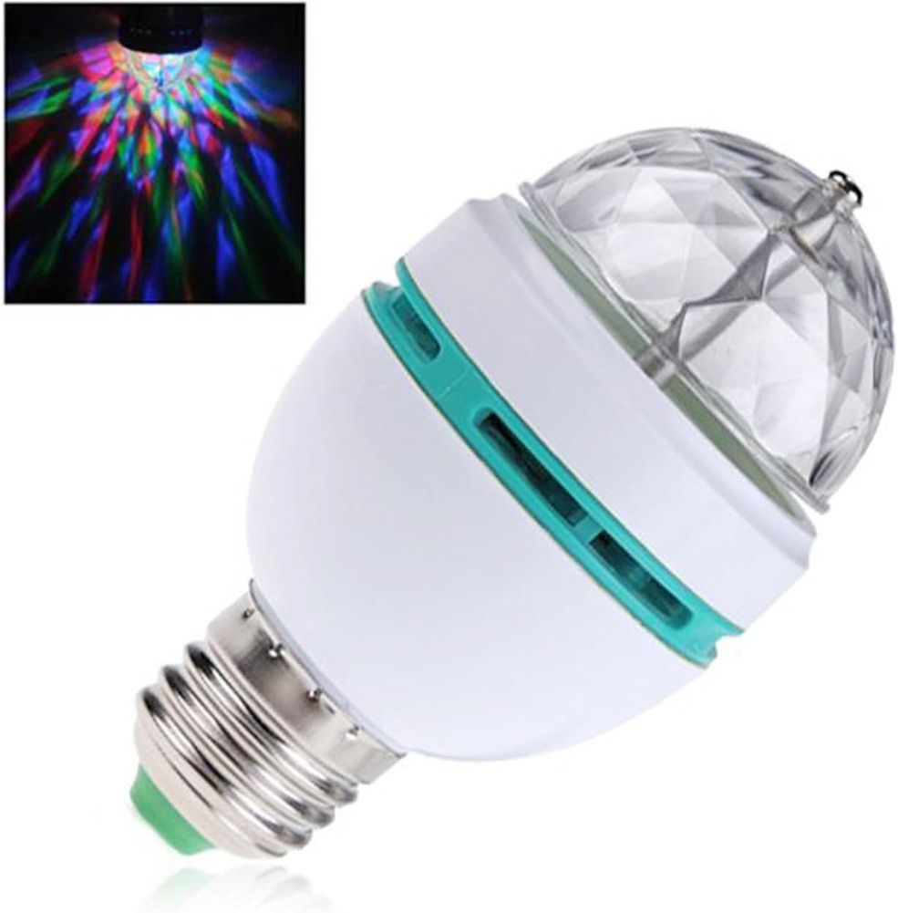 glamezone 360 Degree Rotating Crystal LED Disco Light for Party Single Disco Ball-picture-47