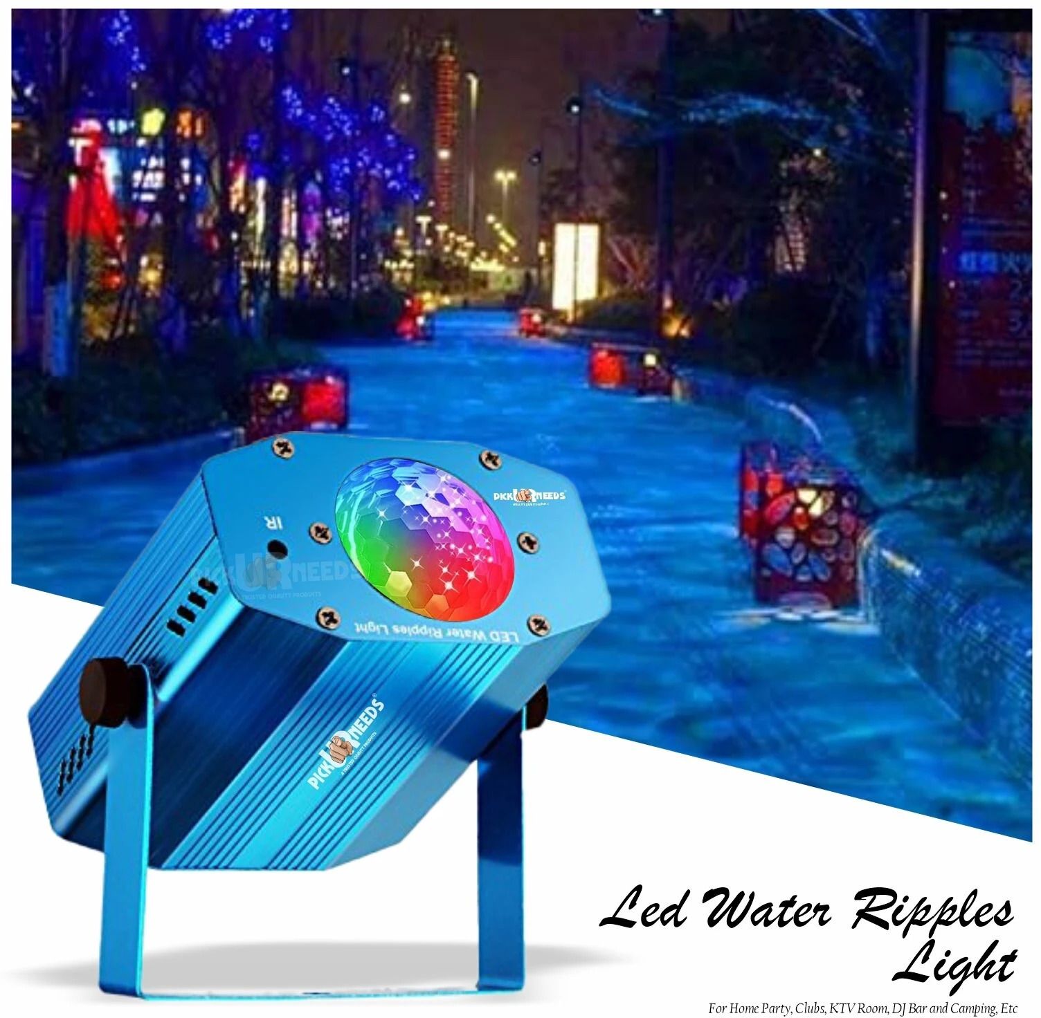 RGBW LED Water Ripple Projector Light – Outdoor Stage Effect Lighting for Events Shower Laser Light-image-49