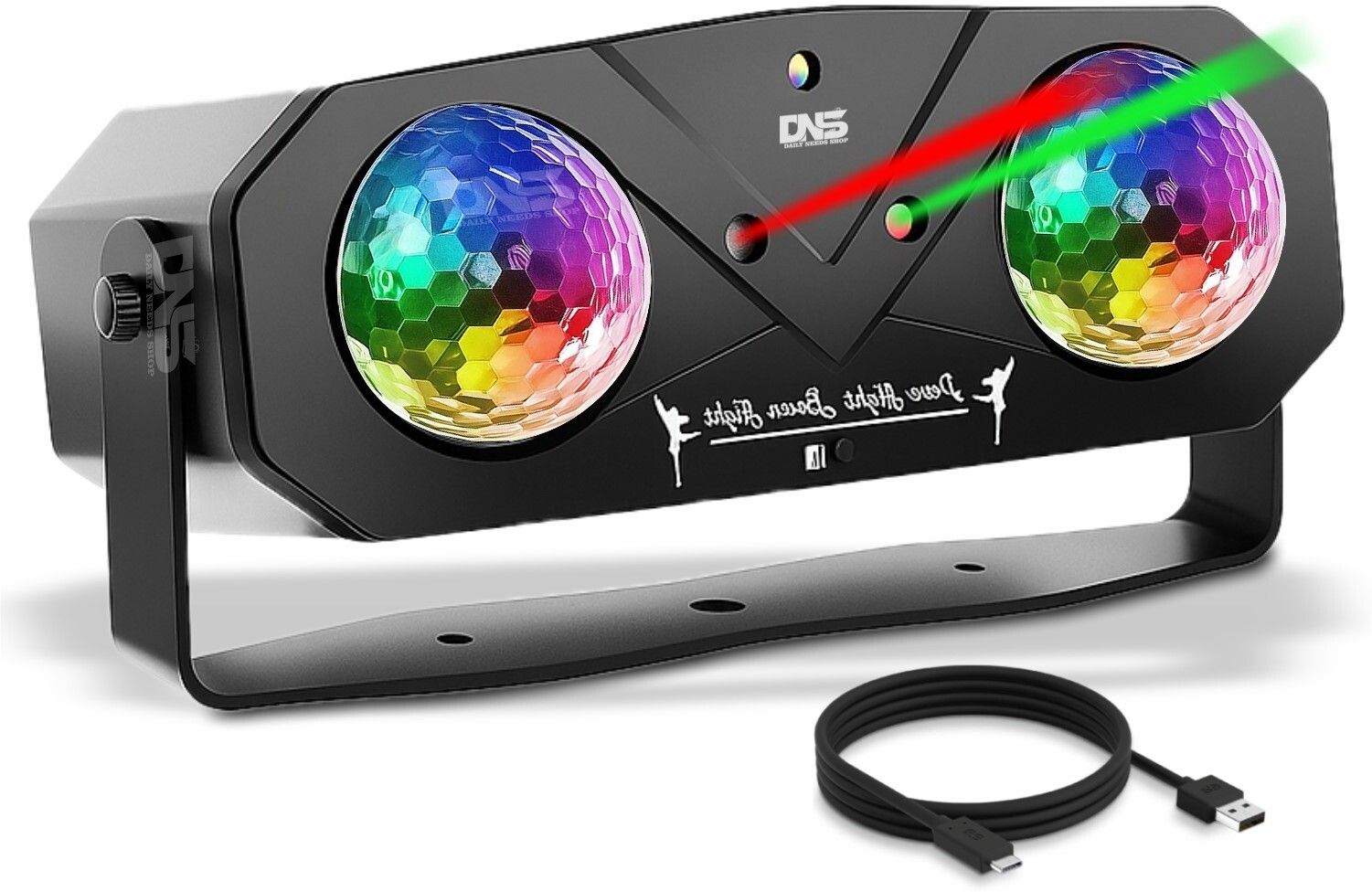 MHAX Dual RGB Disco Ball-Sound Activated 3D Light Projector For Part & Event-picture-28