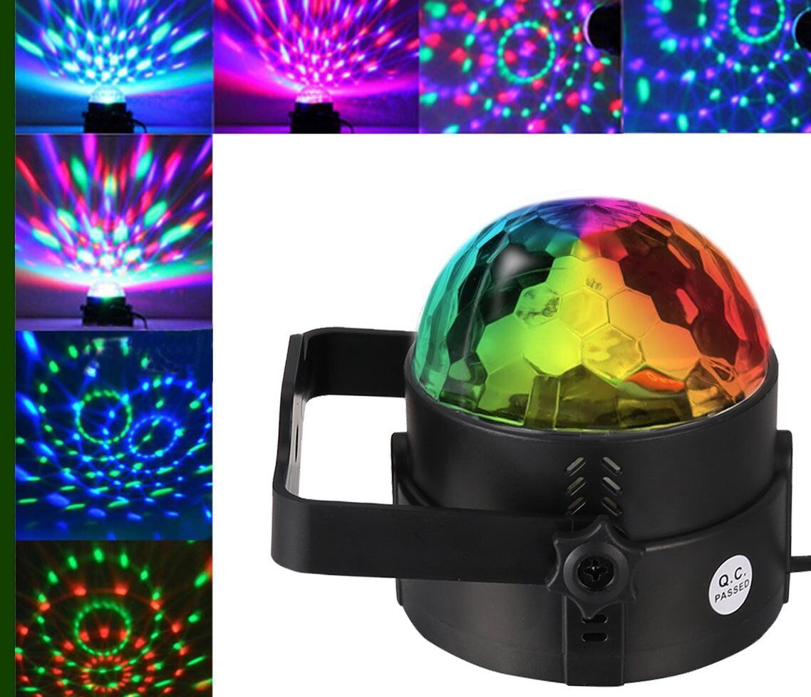 trudo Led Disco Ball 7 Colors Pattern & 4 Modes Dancing Light-Multicolor Single Disco Ball-picture-32