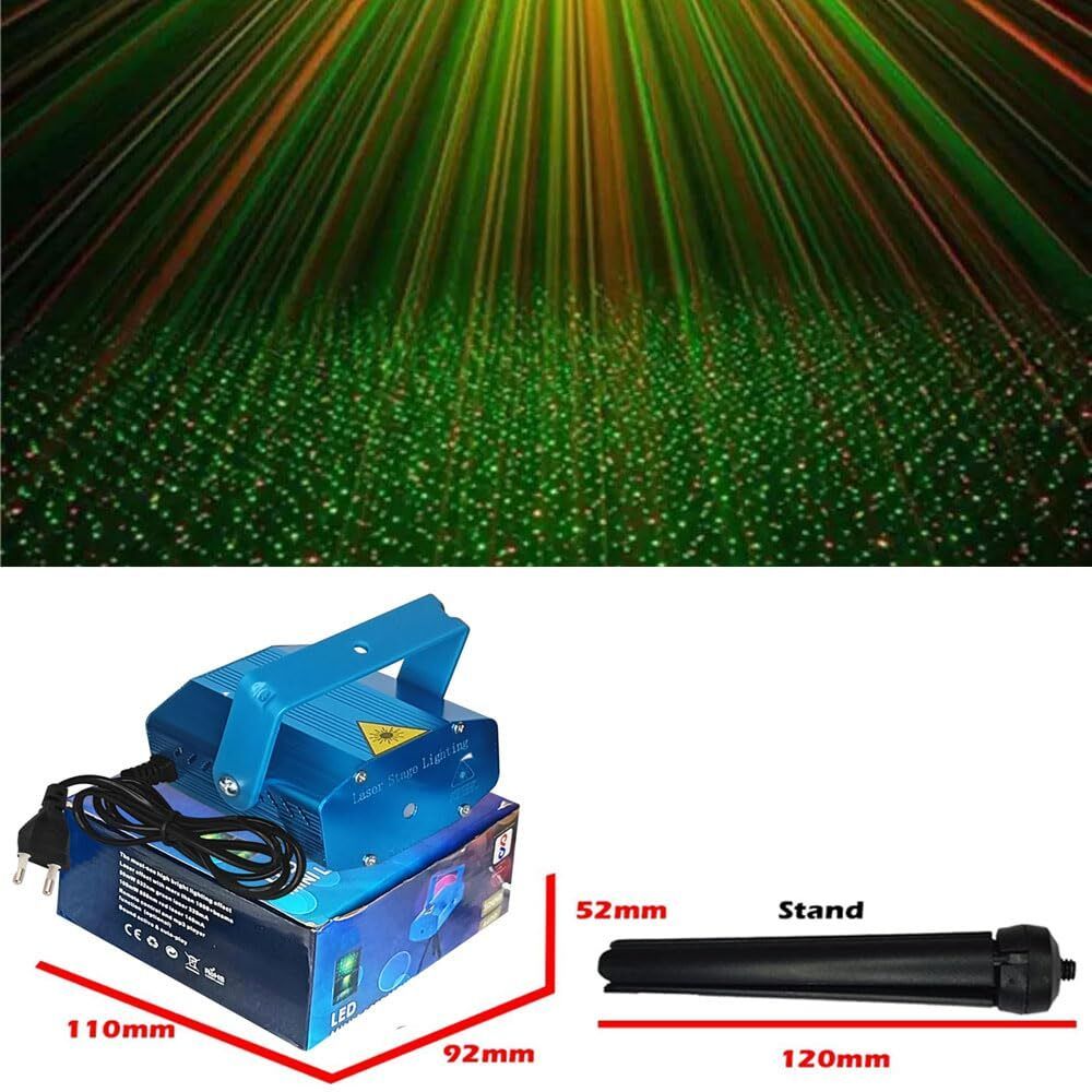 trudo Dot Patterns Laser Projector Light Home Party Lighting with Auto Rotation Shower Laser Light-picture-37