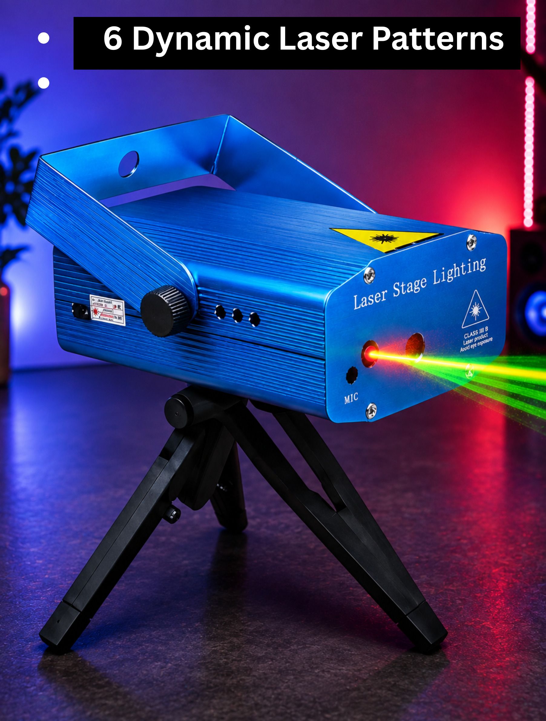 atulux Mini Laser Stage Light Projector Sound Activated Party DJ Disco Light Shower Laser Light-picture-34