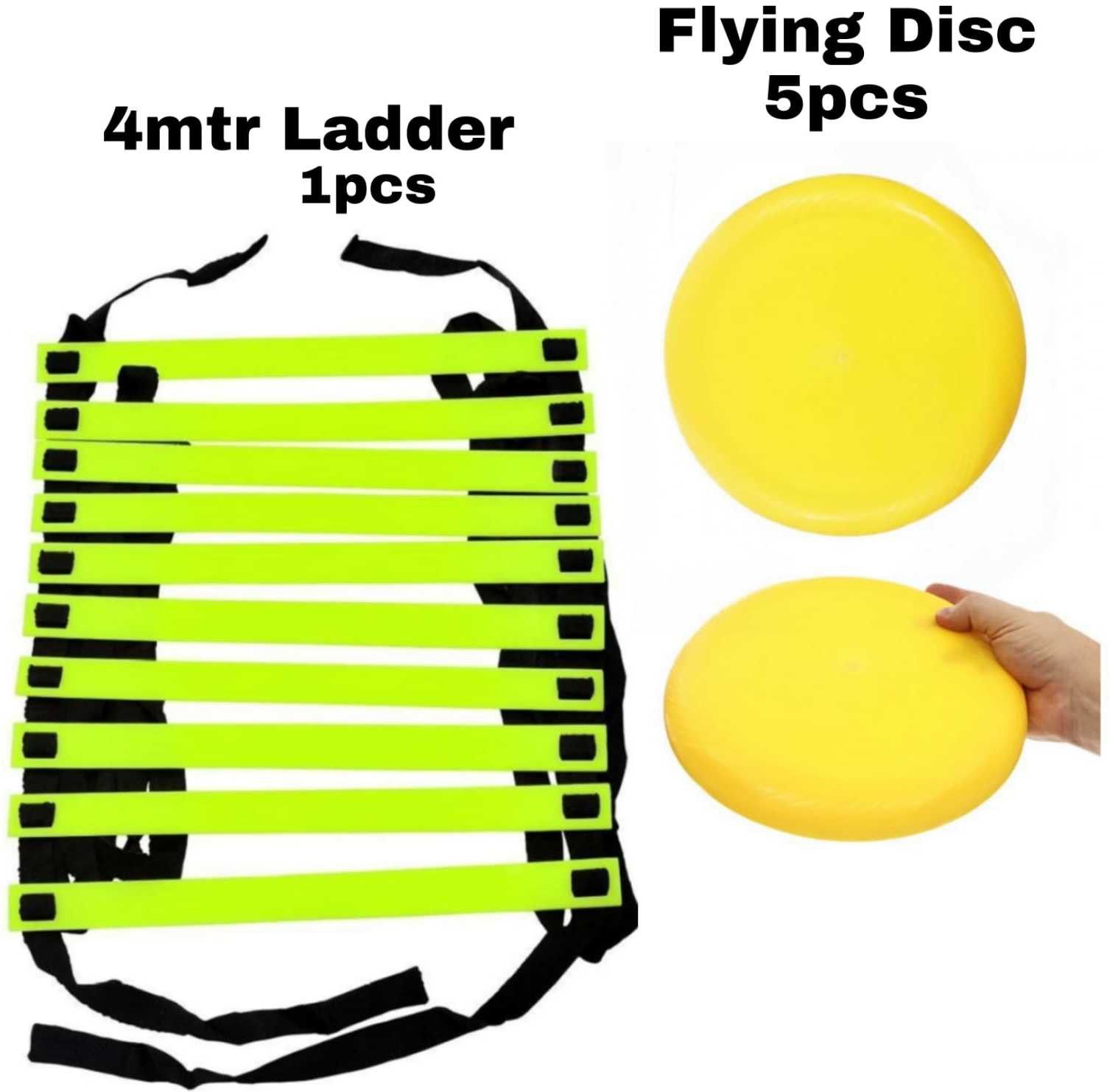Flying Disc 5pcs Quality of Good With Speed And Agility Ladder 4Meter 1pcs Plastic Discus Throw Disc
