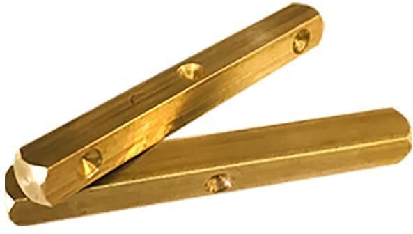 Metal Dice - Pachikalu Solid Brass Dice - 2.5inch - 17 Grams Each - Pack of 2 Brass Discus Throw Disc