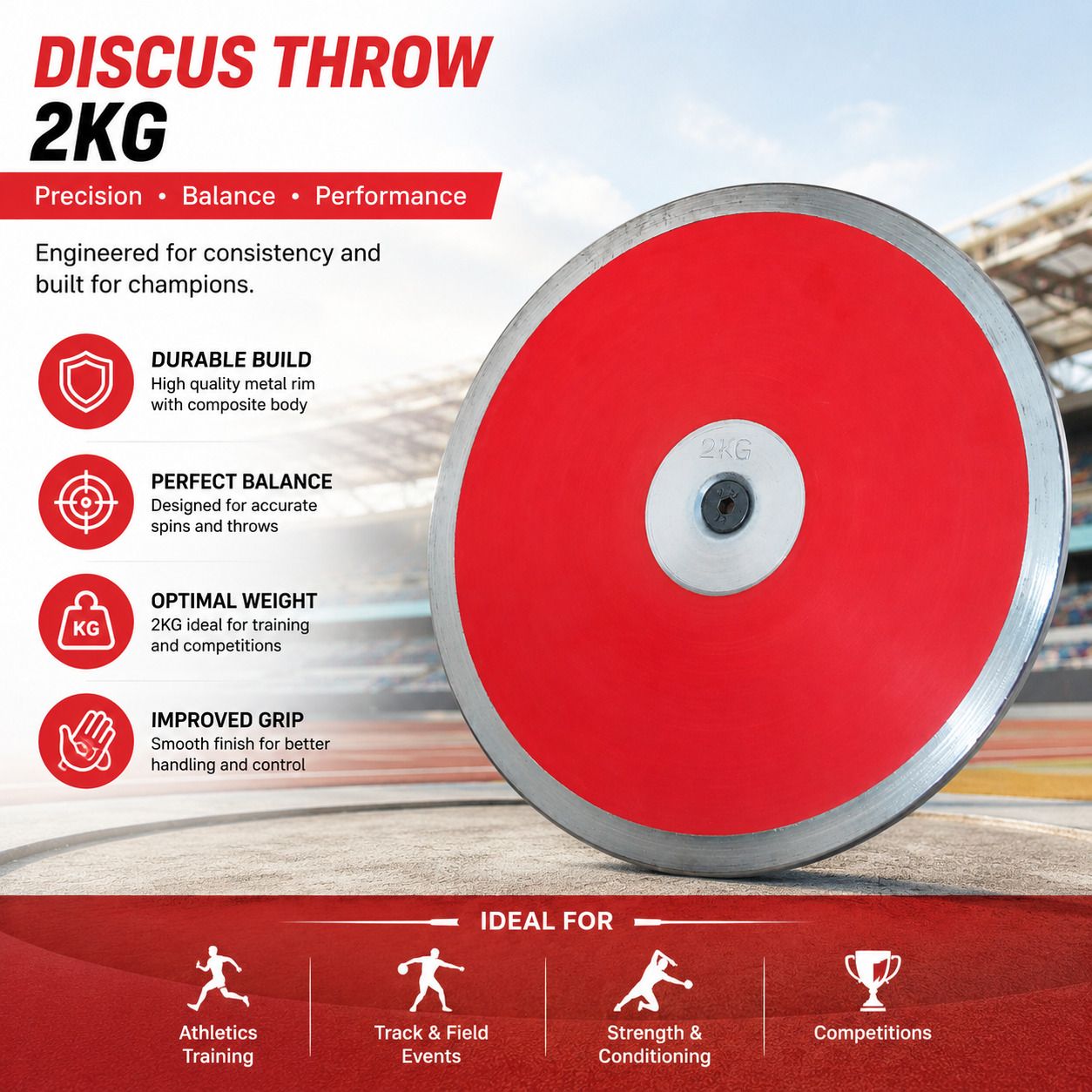 DISC-2KG Steel Discus Throw Disc-image-38