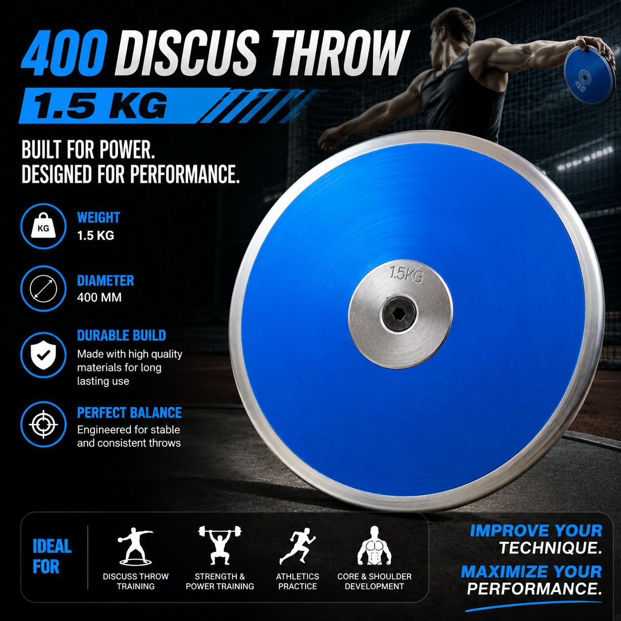DISC-1.5KG Steel Discus Throw Disc-image-39