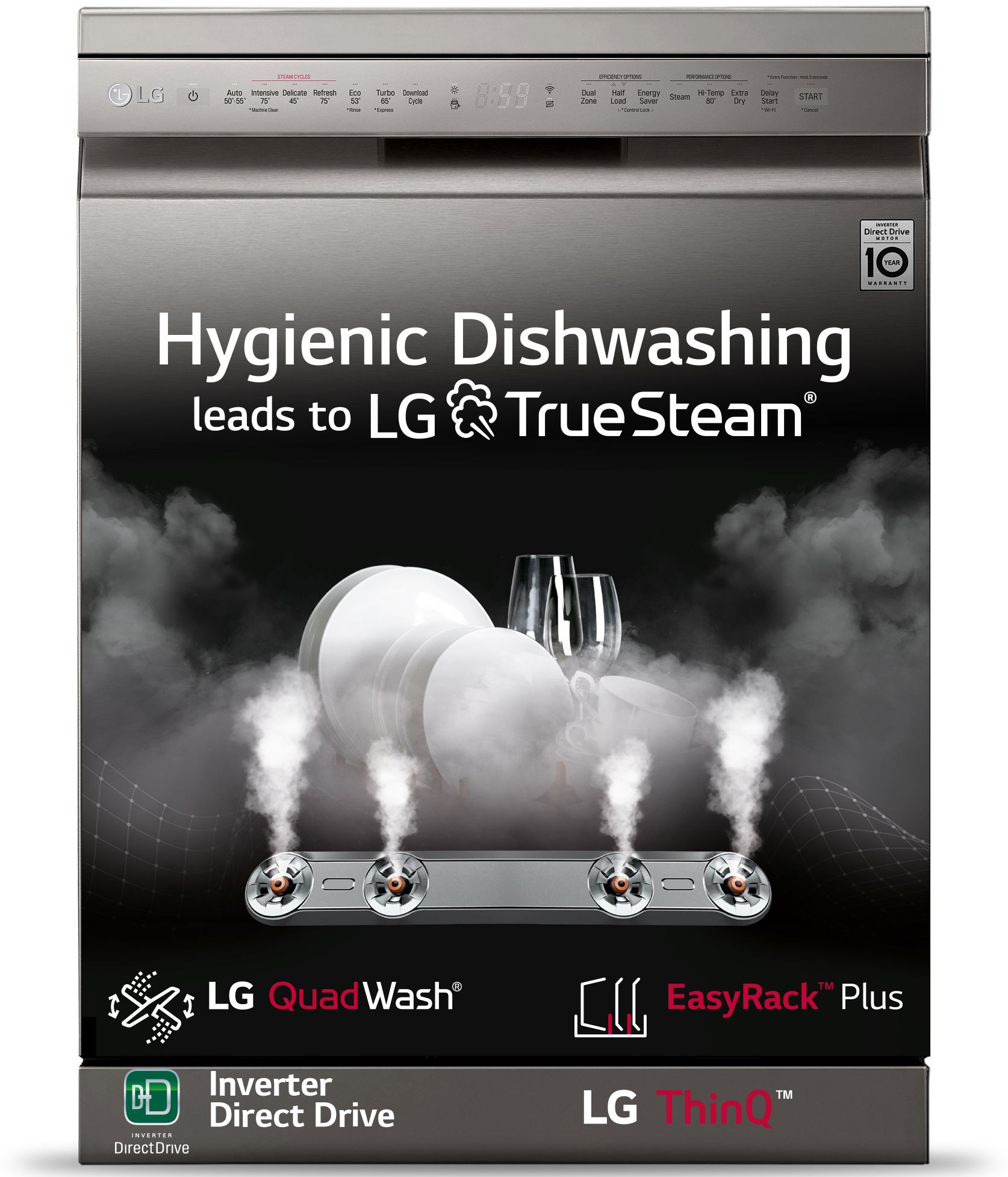 lg DFB424FP Free Standing 14 Place Settings Intensive Kadhai Cleaning| No Pre-rinse Required Dishwasher-picture-22