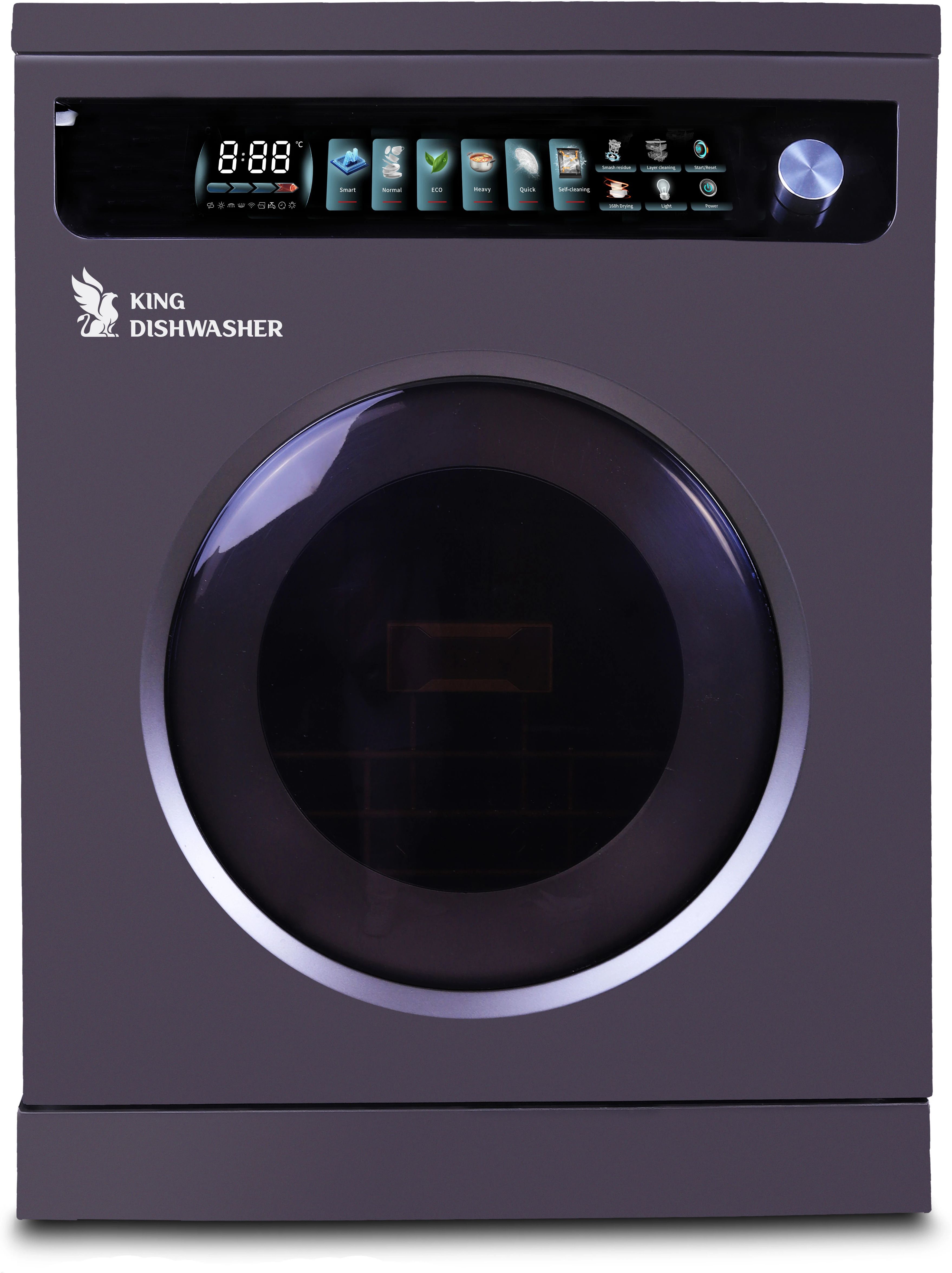 S18 Dishwasher | Digital Display | 6 Wash Modes | 10L Water Save | 70°C Clean Built-in 16 Place Settings Dishwasher