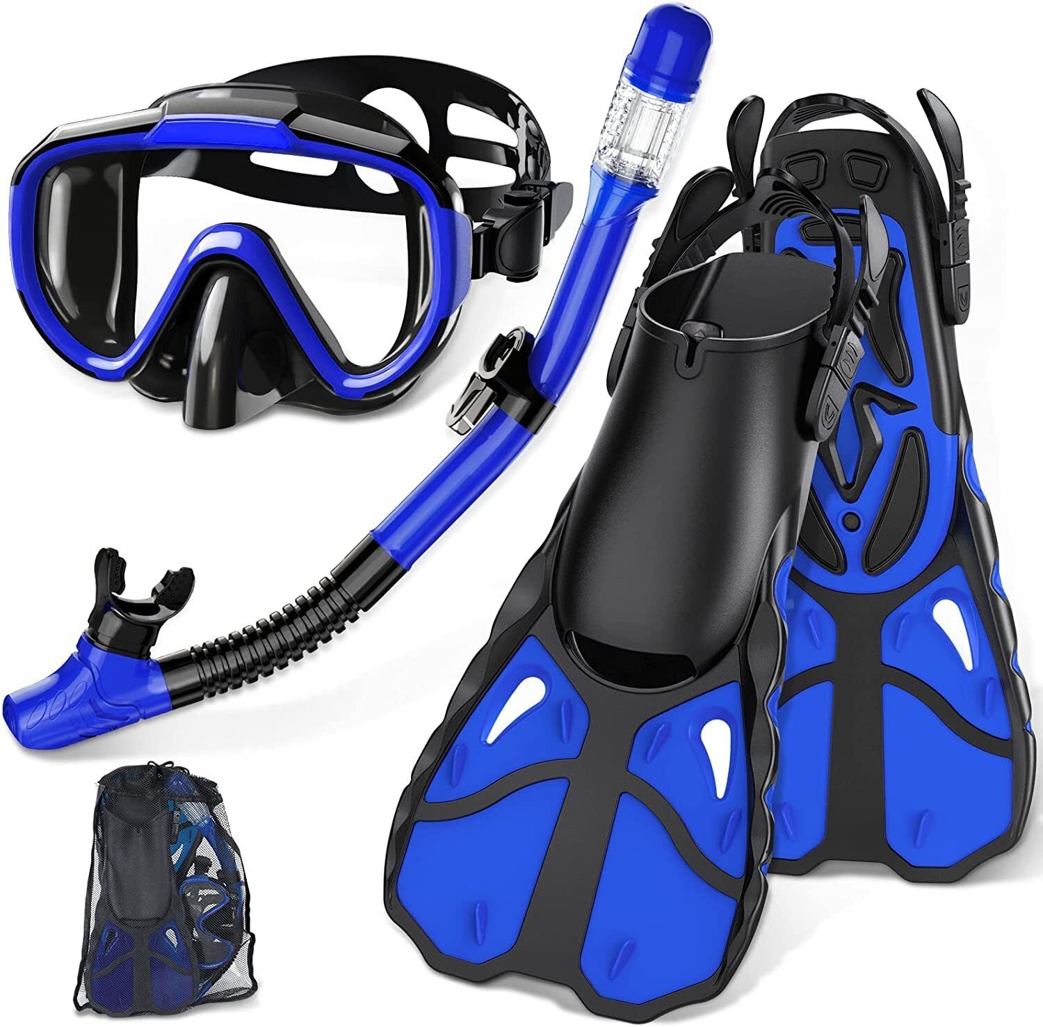 vbm Mask Fins Snorkel Set with Adults Snorkeling Gear, Panoramic View Diving Mask Diving Mask-picture-28